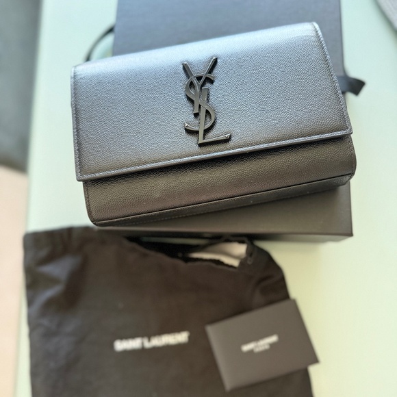 Authentic Saint Laurent Kate Monogram Shoulder Bag - Picture 1 of 4